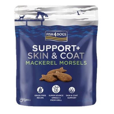 Fish4Dogs Support+ Skin &amp; Coat Mackerel Morsels 225g