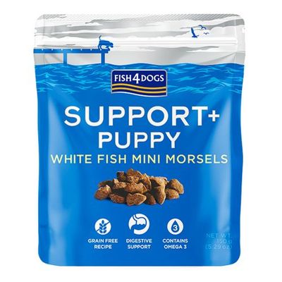 Fish4Dogs Support+ Puppy White Fish Morsels Digestion 150g