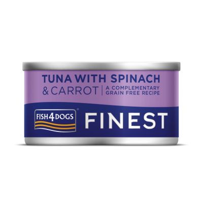 Fish4Dogs Finest Tuna with Carrot &amp; Spinach 85g  (LL)