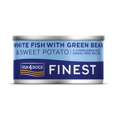 Fish4Dogs Finest White Fish with Sweet Potato &amp; Green Bean 85g  (LL)