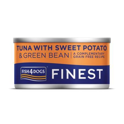 Fish4Dogs Finest Tuna with Sweet Potato &amp; Green Bean 85g  (LL)