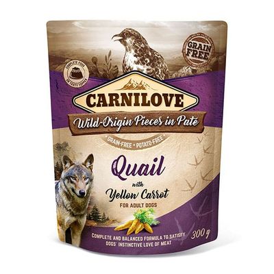 Carnilove Quail with Yellow Carrot (Pate) 300g