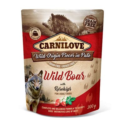 Carnilove Wild Boar with Rosehips (Pate) 300g