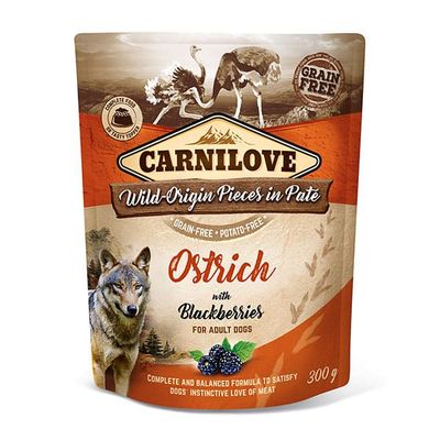 Carnilove Ostrich with Blackberries (Pate) 300g