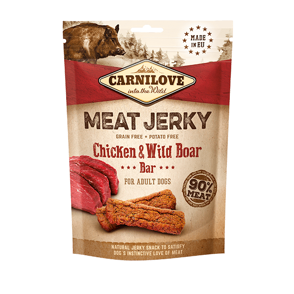 Carnilove Meat Jerky Chicken &amp; Wild Boar Bar