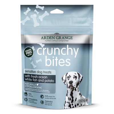 Arden Grange Crunchy Bites Sensitive White Fish 225g