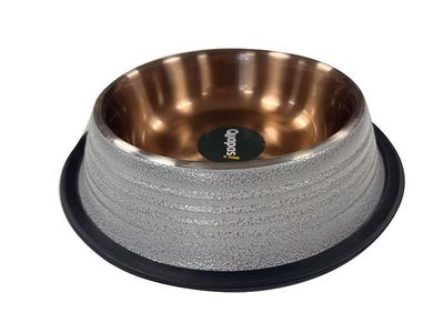 Quapas! Bowl Non Skid White/Copper 29cm/64oz