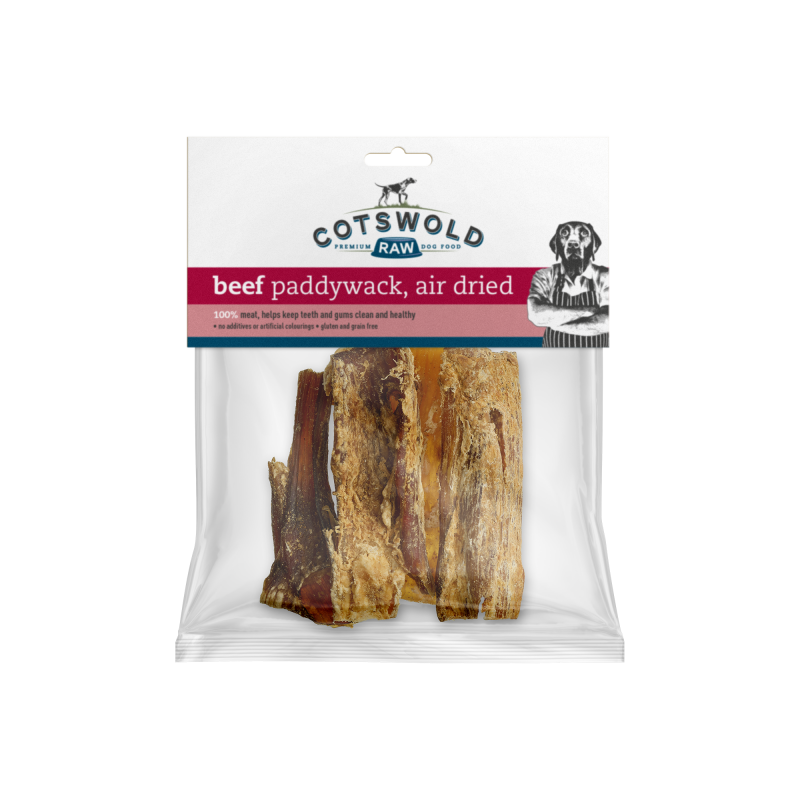 Cotswold Raw Natural Dried Treat Beef Paddywack 250g
