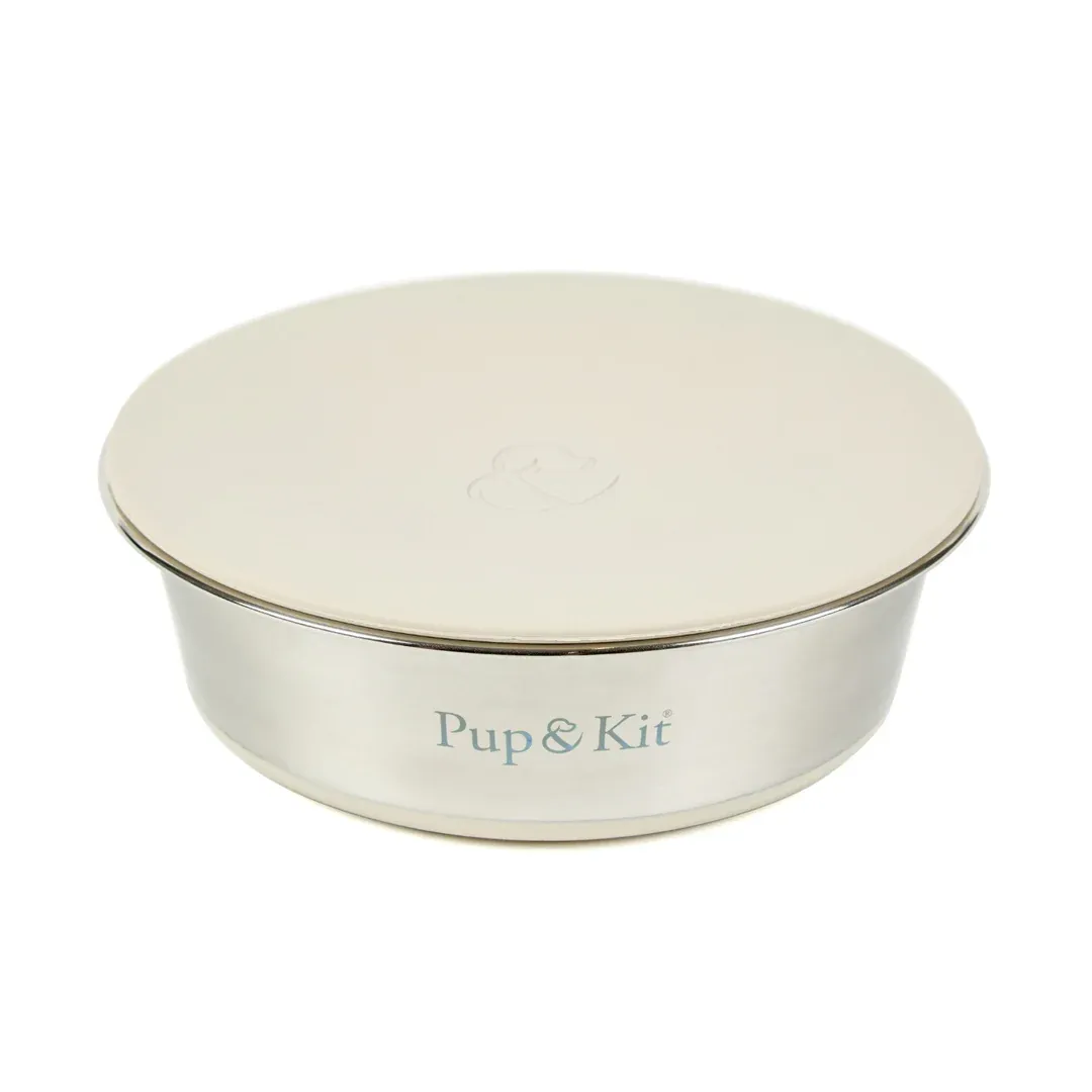 Pup &amp; Kit Lid-it Bowl Small Beige