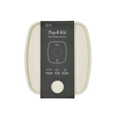 Pup &amp; Kit Silicone Feeding Placement Single Beige