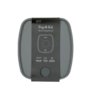 Pup &amp; Kit Silicone Feeding Placement Single Grey