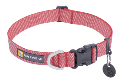 Ruffwear Hi &amp; Light™ Collar Salmon Pink Size 36-51cm