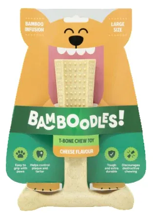 Bamboodles T-Bone Chew Medium Cheese