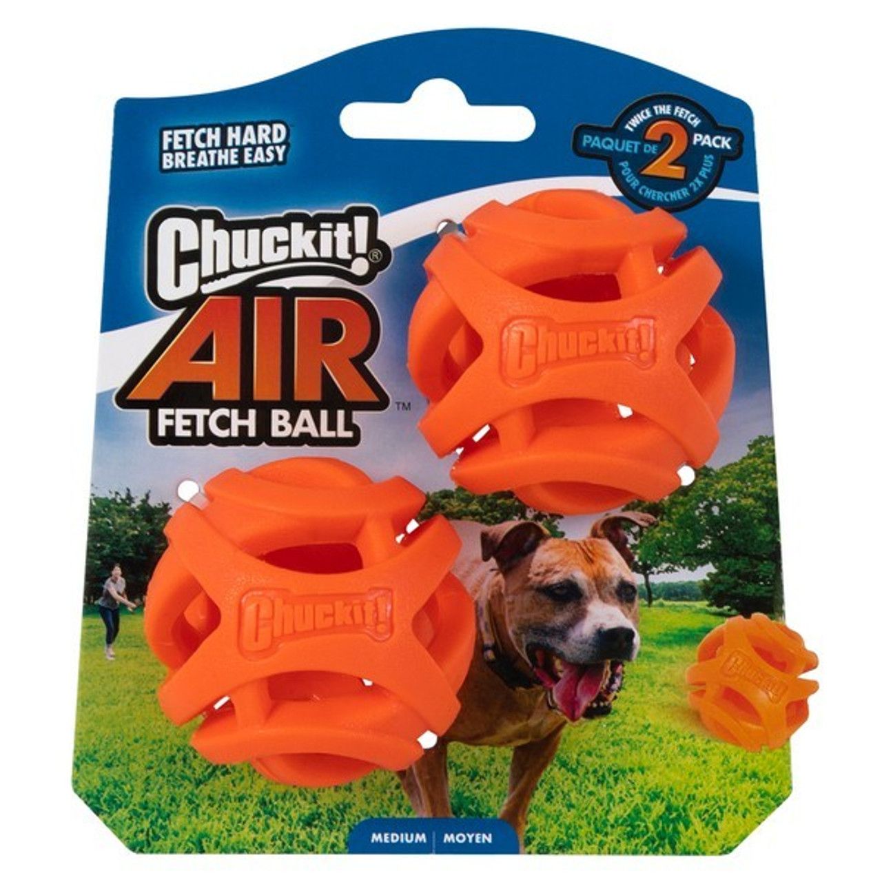 Chuckit! Air Fetch Ball Medium 2pk 6.5cm