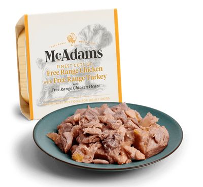 McAdams Free Range Chicken &amp; Turkey with Chicken Heart 150g