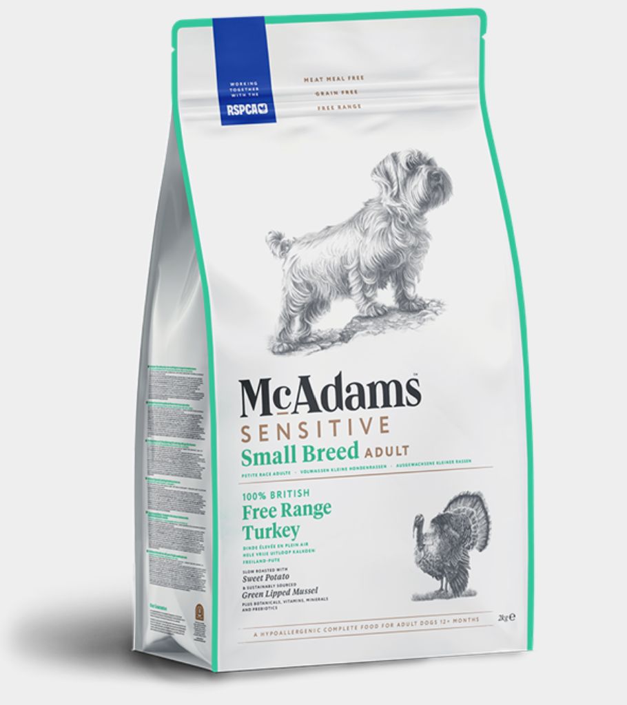 McAdams Small Breed Sensitive Free Range Turkey 2kg