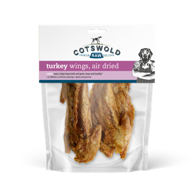 Cotswold Raw Natural Dried Treat Turkey Wings 250g