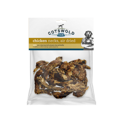 Cotswold Raw Natural Dried Treat Chicken Necks 150g