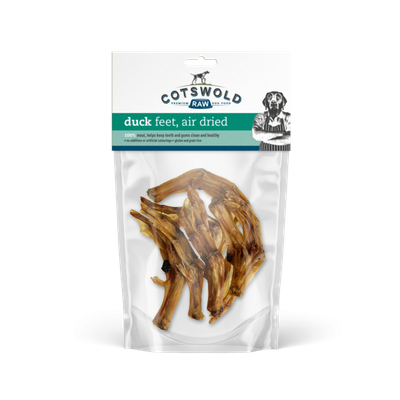 Cotswold Raw Natural Dried Treat Duck Feet 100g