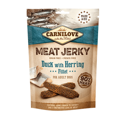 Carnilove Meat Jerky Duck with Herring Fillet
