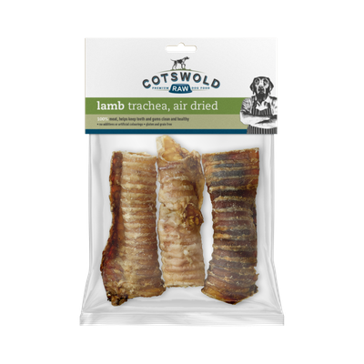 Cotswold Raw Natural Dried Treat Lamb Trachea 150g