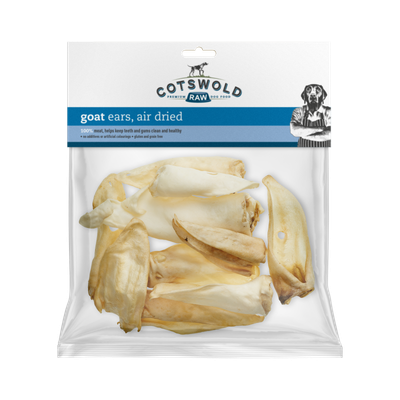 Cotswold Raw Natural Dried Treat Goat Ears x 7