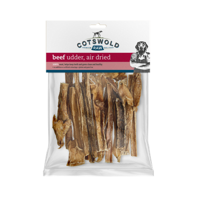 Cotswold Raw Natural Dried Treat Beef Udder 200g