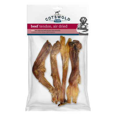 Cotswold Raw Natural Dried Treat Beef Tendon 250g
