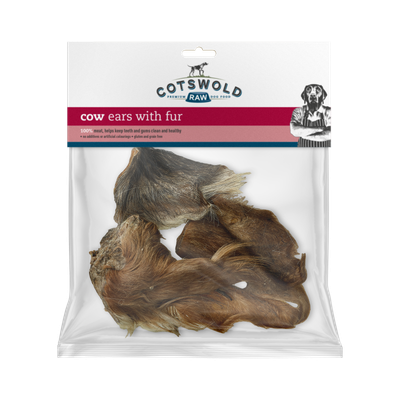 Cotswold Raw Natural Dried Treat Cows with Fur Ears x 3