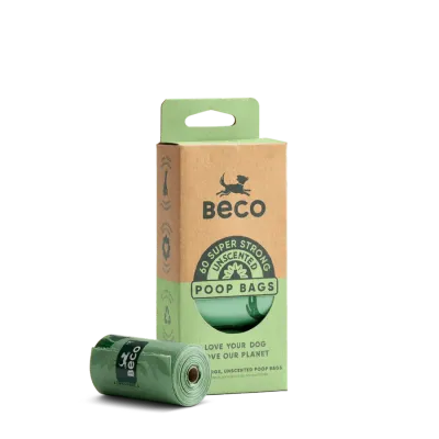 Beco Poop Bags Unscented 60 Bags 4x15