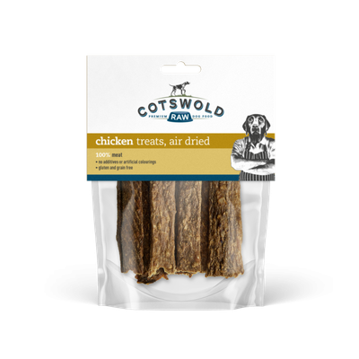 Cotswold Raw Natural Dried Treat Chicken Sticks 100g