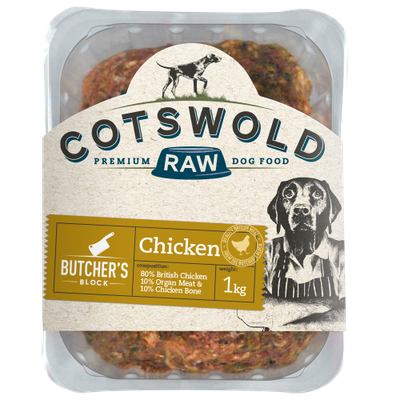 Cotswold Raw 80/10/10 Adult Working Chicken Mince 1kg