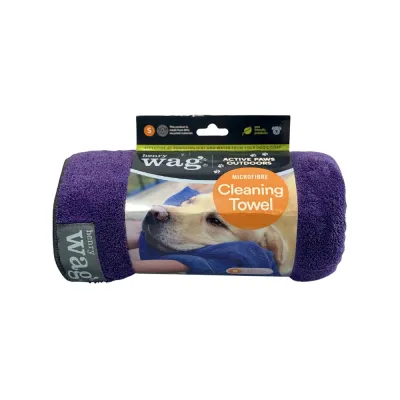 Henry Wag Pet Microfibre Towel Purple Small
