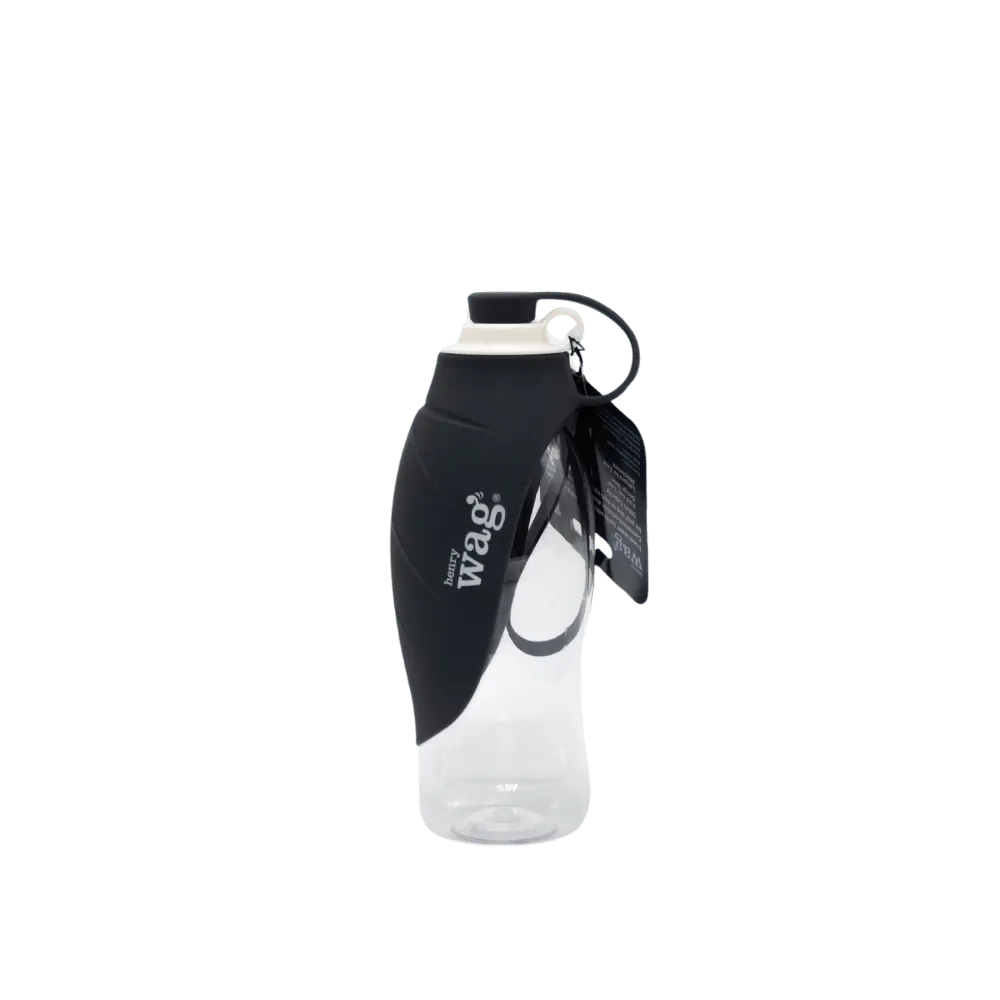Henry Wag Water Bottle with Leaf Bowl Grey