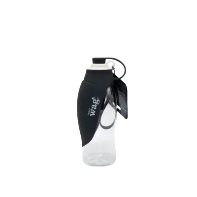 Henry Wag Water Bottle with Leaf Bowl Grey