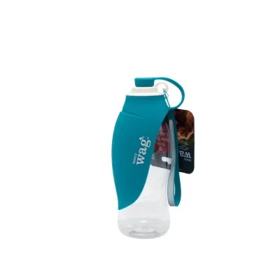 Henry Wag Water Bottle with Leaf Bowl Blue