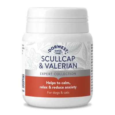 Dorwest Scullap &amp; Valerian Tablets for Dogs &amp; Cats - 100 Tablets