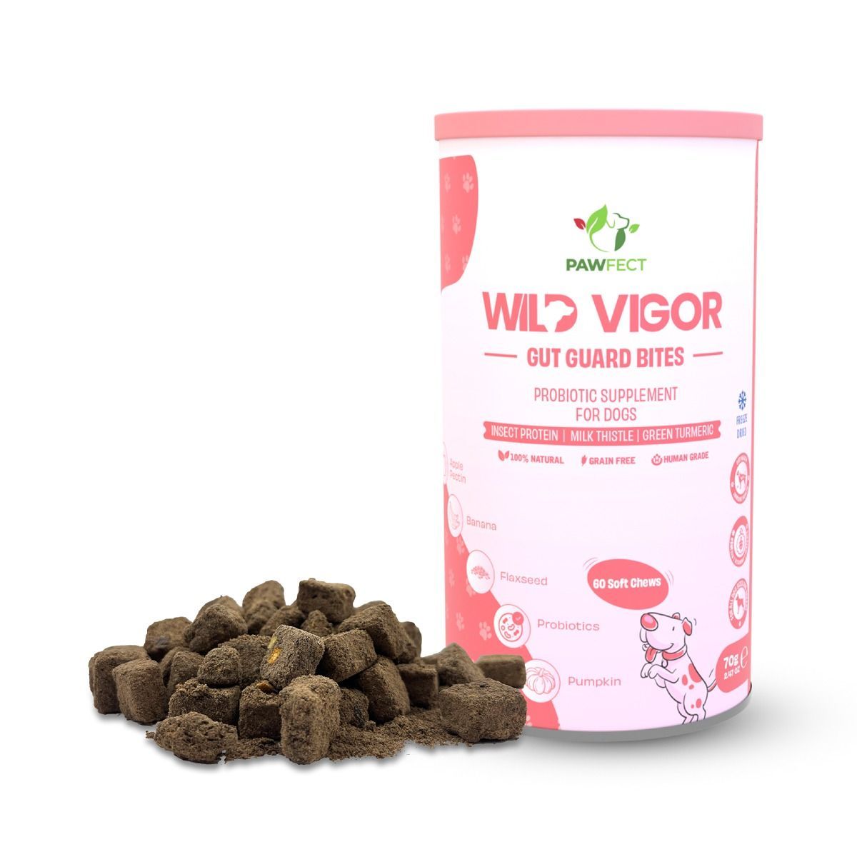 Pawfect Wild Vigor Gut Guard Bites