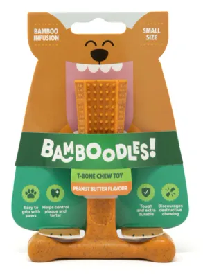 Bamboodles T-Bone Chew Small Peanut Butter