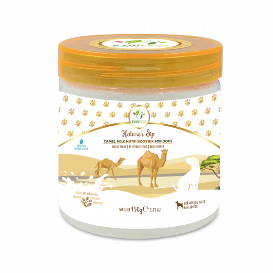 Pawfect Nature's Sip 100% Natural Camel Milk Powder for Dogs &amp; Puppies 150g