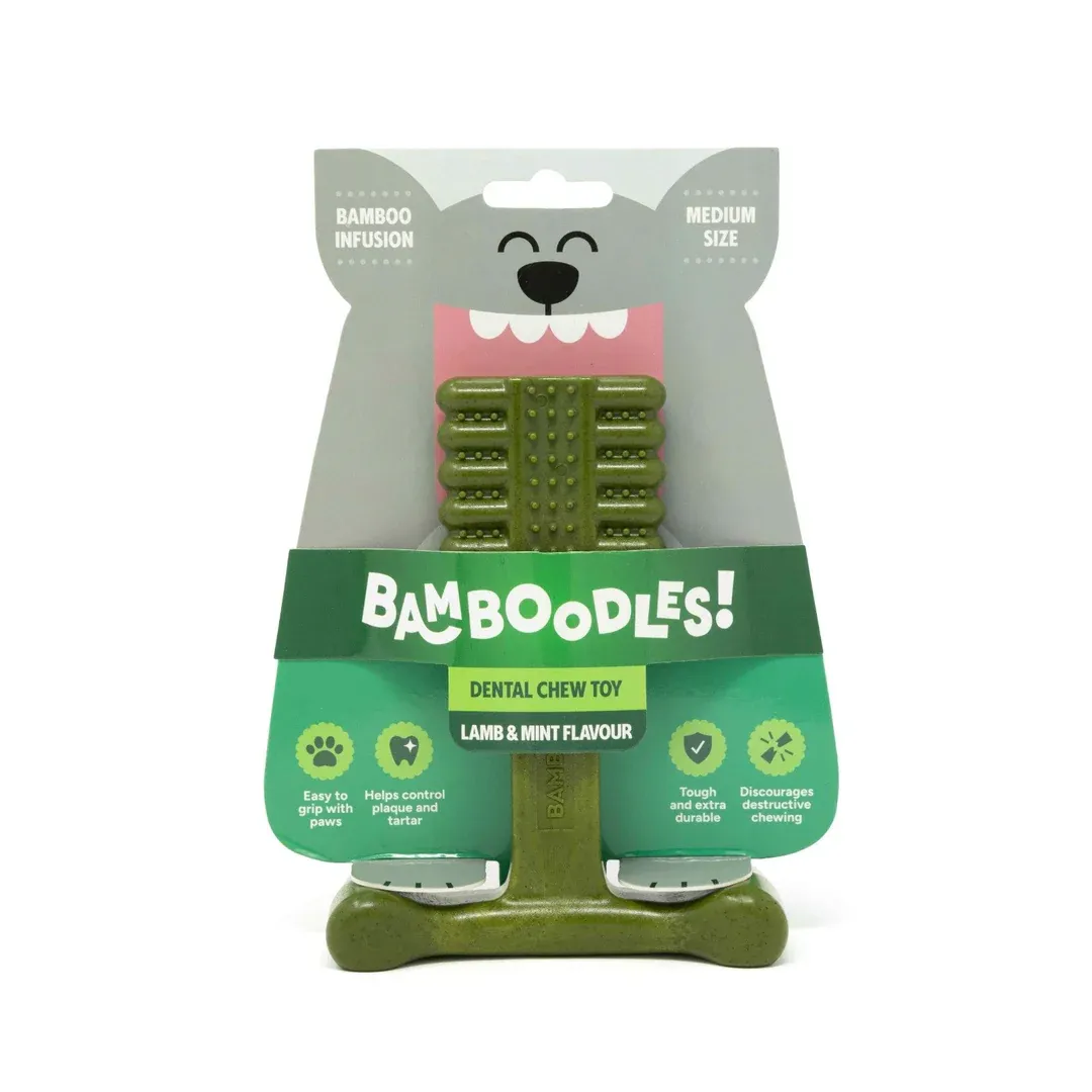 Bamboodles T-Bone Chew Medium Mint &amp; Lamb