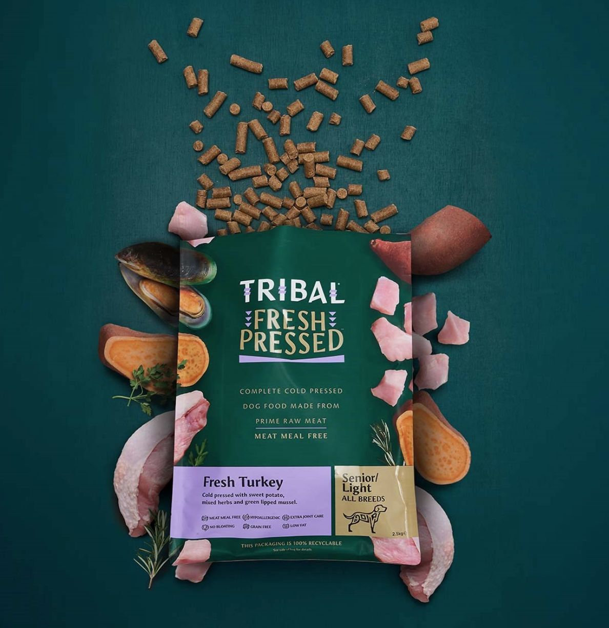 Tribal Fresh Pressed - Senior/Light Turkey 2.5kg