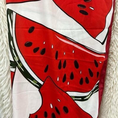 White Watermelon Silk Hijab