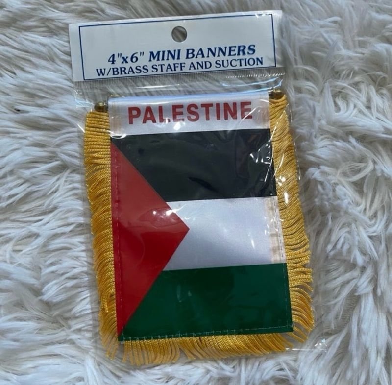Palestine Flag Mini Window Banner