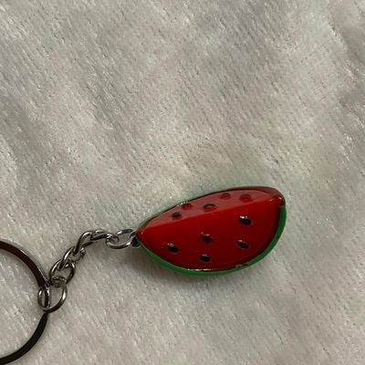 Watermelon Resin Keychain