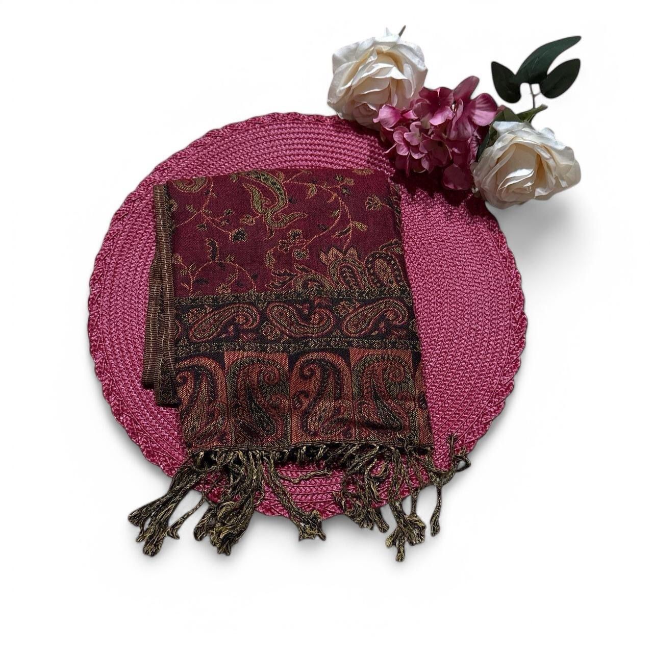 Maroon Pashmina Shawl