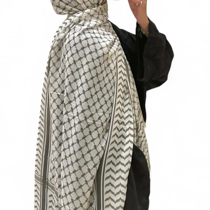 Olive Modal Keffiyeh Hijab