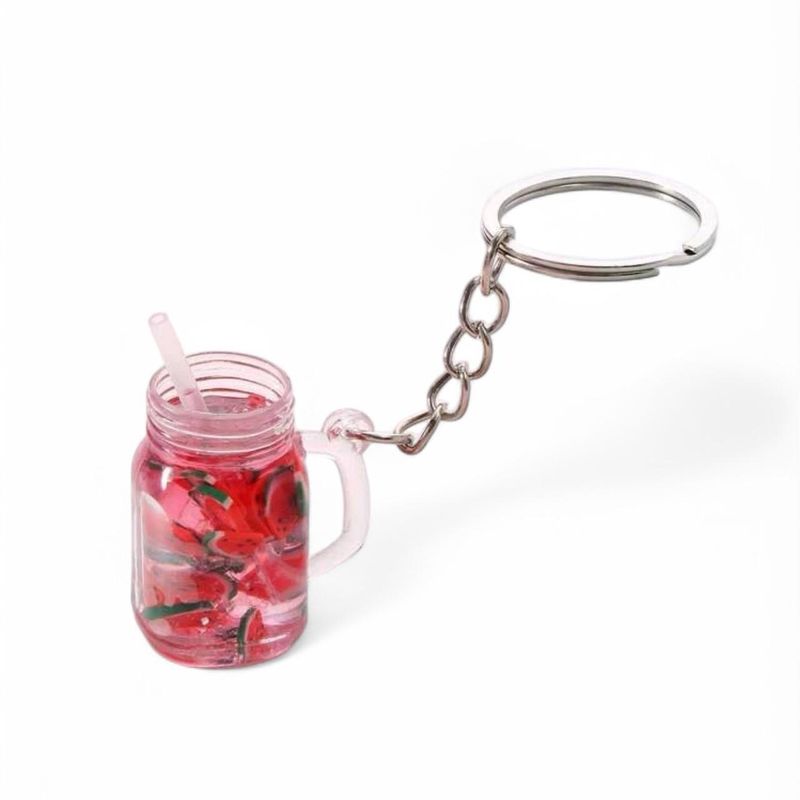 Watermelon Drink Resin Keychain