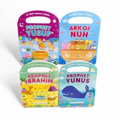My First Quran Stories - A Set of 4 Handy Board Books - Prophet Yusuf, Prophet Yunus, Ark of Nuh, Prophet Ibrahim
