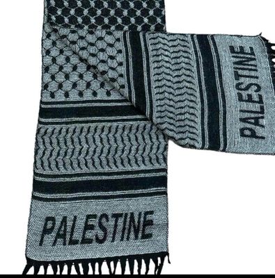 Palestine Grey Keffiyeh Shawl